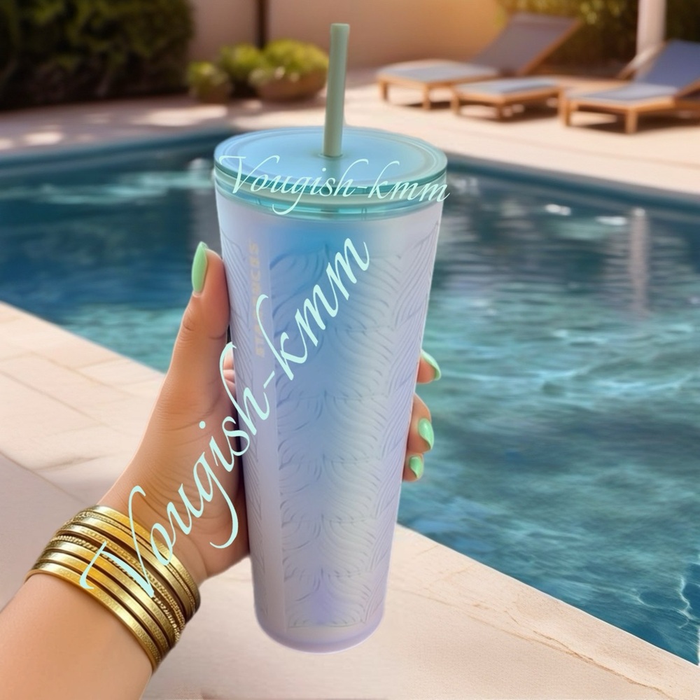 Starbucks 50th Anniversary Frosted Sirens Tail Venti Cold Cup 24oz